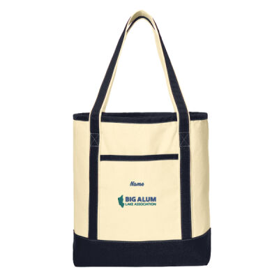 Big Alum - Large Cotton Canvas Boat Tote with Your Name Thumbnail